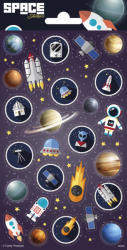 Funny Products Space Sticker Matrica - Űrutazás Funny Products