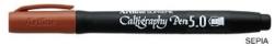 ARTLINE Marker ARTLINE Supreme Calligraphy, varf tesit din fetru 5.0mm - maro (EPF-245-BR)