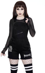 KILLSTAR Női rövidnadrág KILLSTAR - Cassidy - FEKETE - KSRA001727