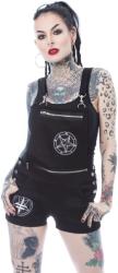 HEARTLESS Női rövidnadrág Heartless - MAIA DUNGAREES - FEKETE - POI862