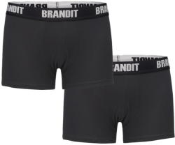 BRANDIT Pantaloni bărbătești scurți stil boxeri (set de 2 piese) BRANDIT - 4501-black+black