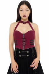 KILLSTAR Top pentru femei de KILLSTAR - Patrula de Noapte - SÂNGERIU - KSRA002424
