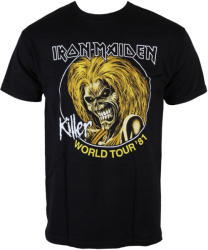 ROCK OFF tricou stil metal bărbați Iron Maiden - Killers World Tour 81 - ROCK OFF - IMTEE43MB