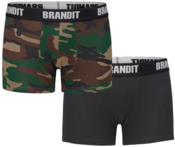 BRANDIT Pantaloni bărbătești scurți (set de2 piese) BRANDIT - 4501-woodland+black