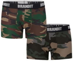 BRANDIT Pantaloni bărbătești scurți stil boxeri (set de 2 piese) BRANDIT - 4501-woodland+dk. camo