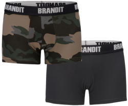 BRANDIT Pantaloni bărbătești scurți stil boxeri (set de 2 piese) BRANDIT - 4501-dk. camo+black