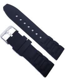  Curea de ceas din Silicon - Culoare Neagra - 20mm, 22mm (7S12)