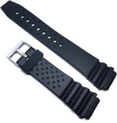  Curea Ceas „Deep Sea Universal 2P99 - Silicon Negru, Stil Diver (18mm - 20mm) (2P99)