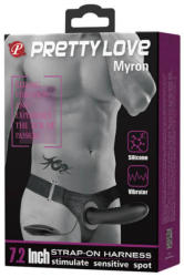 Pretty Love Strap-On cu Vibratii Myron