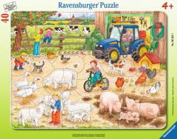 Ravensburger A nagy farmon keretes puzzle 40 db-os (06332)