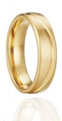Ékszerkirály Férfi karikagyűrű, titánacél, aranyszínű, 12-es méret (32847257167_7)