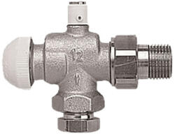 HERZ TS-90 termosztatikus felső radiátor szelep légtelenítővel, axiál sarok, 1/2" x 15mm (1772892) - kazanwebshop