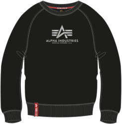 Alpha Industries New Basic Sweater Woman Foil Print - black/metal silver