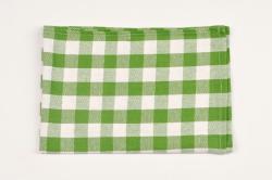 Dobrý Textil Pamut kendő KARIN - Zöld / fehér (P119015)