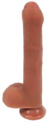 Passion Labs Dildo Realist Fereri Uncut Strat Dublu Silicon Maro 23 cm Passion Labs Dildo