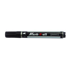 STABILO Marker permanent Stabilo Mark-4-All, corp plastic, varf retezat, 1-4 mm, negru (SW65346)