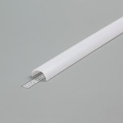 Topmet LED profil fedél "D" klikk opál 4000mm (A1160038)