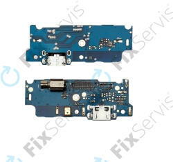 Motorola Moto E4 XT1761 - Töltő Csatlakozó + Mikrofon PCB Alaplap