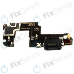 Huawei Honor 9 STF-L09 - Töltő Csatlakozó + Mikrofon PCB Alaplap - 02351LGF Genuine Service Pack