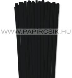 Fekete, 6mm-es quilling papírcsík (90db, 49cm)