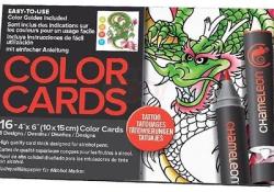 Chameleon Set cartoane cu imagini pentru colorat Tattoo