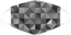 Puckator Masca de protectie reutilizabila - Geometric Black & Grey Triangles Print Large