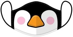Puckator Masca de protectie reutilizabila - Cutiemals Penguin Large