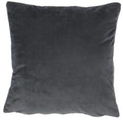 TEMPO KONDELA Párna, selymes szövet sötétszürke, OLAJA TYP 8