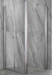 Aqualife HX Vario2 matt biztonsági üveges, szögletes, nyílóajtós zuhanykabin - 80 x 90 cm (69542)