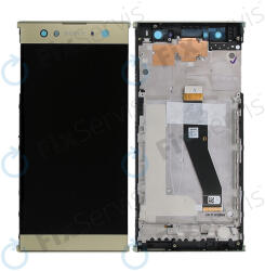 Sony Xperia XA2 Ultra Dual - LCD Kijelző + Érintőüveg + Keret (Gold) - 78PC2300040 Genuine Service Pack, Gold