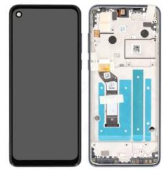 Motorola One Action XT2013 - LCD Kijelző + Érintőüveg + Keret (Demin Blue) - 5D68C14737 Genuine Service Pack, Denim Blue