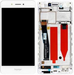 Huawei Nova Smart, Enjoy 6s, Honor 6c - LCD Kijelző + Érintőüveg + Keret (White) TFT, White