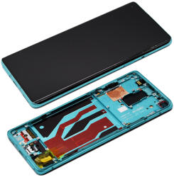 OnePlus 8 - LCD Kijelző + Érintőüveg + Keret (Glacial Green) - 2011100173 Genuine Service Pack, Glacial Green