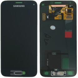 Samsung Galaxy S5 Mini G800F - LCD Kijelző + Érintőüveg (Charcoal Black) - GH97-16147A Genuine Service Pack, Charcoal Black