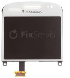 BlackBerry Bold Touch 9900 - LCD Kijelző + Érintőüveg + Keret Verzia 002 (White) TFT, Black