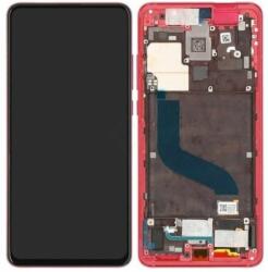 Xiaomi Mi 9T, Mi 9T Pro - LCD Kijelző + Érintőüveg + Keret (Red Flame) - 560910014033, 560910013033 Genuine Service Pack, Red Flame