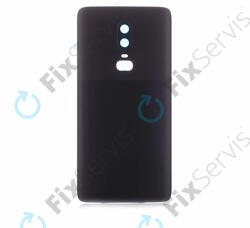 OnePlus 6 - Akkumulátor Fedőlap (Midnight Black), Fekete