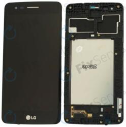 LG K8 M200N (2017) - LCD Kijelző + Érintőüveg + Keret (Black) - ACQ89343103 Genuine Service Pack, Black