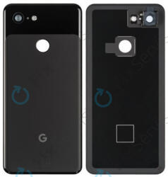 Google Pixel 3 - Akkumulátor Fedőlap (Just Black) - 20GB1BW0S02 Genuine Service Pack, Black