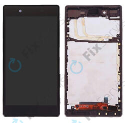 Sony Xperia Z5 E6653 - LCD Kijelző + Érintőüveg + Keret (Black) TFT, Black