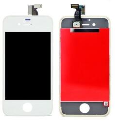 Apple iPhone 4 - LCD Kijelző + Érintőüveg + Keret (White) TFT, Fehér