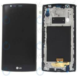LG G4 H815 - LCD Kijelző + Érintőüveg + Keret (Black) - ACQ88367631 Genuine Service Pack, Black