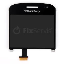 BlackBerry Bold Touch 9900 - LCD Kijelző + Érintőüveg + Keret Verzia 002 (Black) TFT, Black