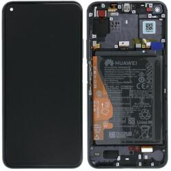 Huawei Honor 20, Nova 5T - LCD Kijelző + Érintőüveg + Keret + Akkumulátor (Black) - 02352TMU Genuine Service Pack, Black