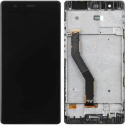 Huawei P9 Plus - LCD Kijelző + Érintőüveg + Keret (Black) OLED, Black