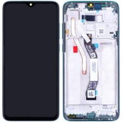 Xiaomi Redmi Note 8 Pro - LCD Kijelző + Érintőüveg + Keret (Ocean Blue) - 56000G00G700 Genuine Service Pack, Blue
