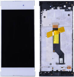 Sony Xperia XA1 G3121 - LCD Kijelző + Érintőüveg + Keret (White) TFT, White