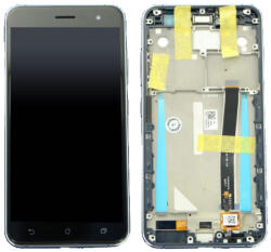 ASUS Zenfone 3 ZE520KL (Z017D) - LCD Kijelző + Érintőüveg + Keret (Sapphire Black) Genuine Service Pack, Black