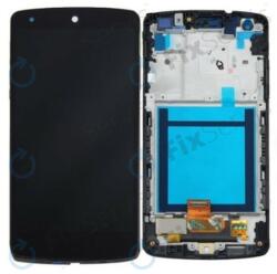 LG Nexus 5 D821 - LCD Kijelző + Érintőüveg + Keret (Black) TFT, Black