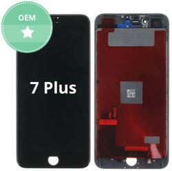 Apple iPhone 7 Plus - LCD Kijelző + Érintőüveg + Keret (Black) TFT, Black